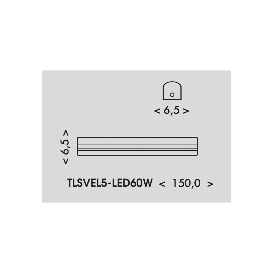 LED Fluorescentna svetilka VELO LED/36/48/60W/230V 3000/4000/6000K 150 cm bela