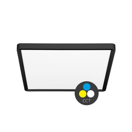 LED Stropna svetilka TERY LED/24W/230V 3000/4000/6000K 30x30 cm IP40 črna