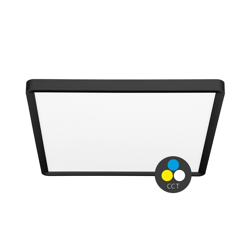 LED Stropna svetilka TERY LED/40W/230V 3000/4000/6000K 50x50 cm IP40 črna