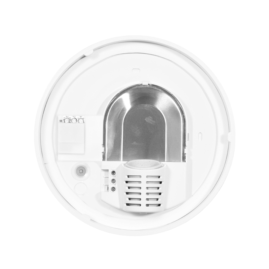 Zunanja stropna svetilka s senzorjem HECTOR 1xE27/60W/230V pr. 25 cm IP44 opal bela
