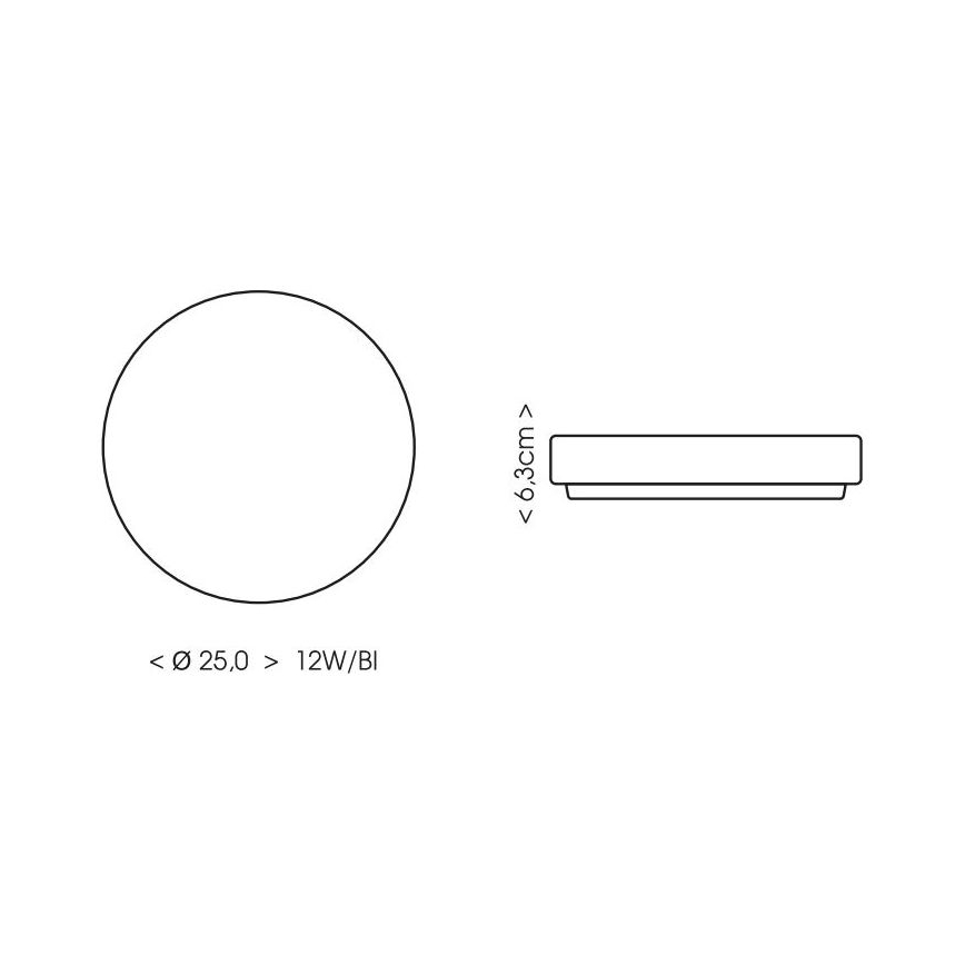 LED Kopalniška stropna svetilka LIRA LED/12W/230V 4000K pr. 25 cm IP44 bela