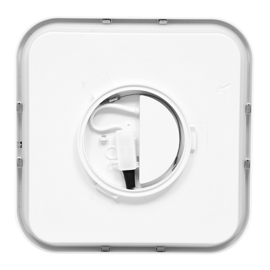 LED Kopalniška stropna svetilka LUKY LED/12W/230V 4000K 25x25 cm IP44 bela