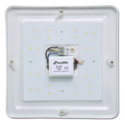 LED Zunanja stropna svetilka BELA LED/22W/230V IP44