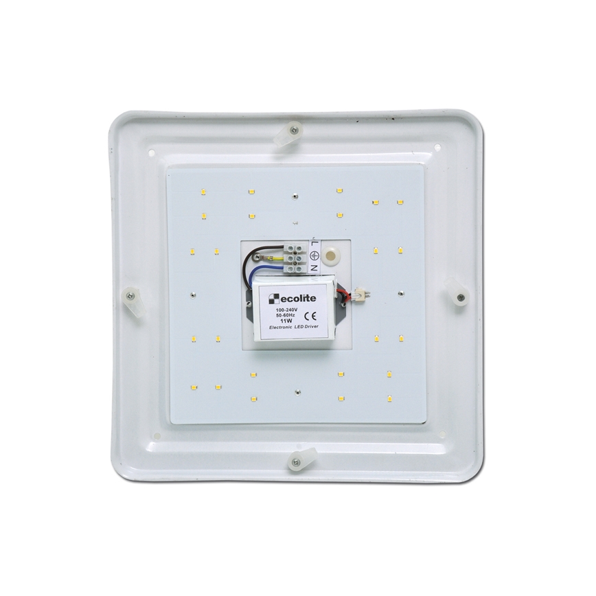 LED Zunanja stropna svetilka BELA LED/22W/230V IP44