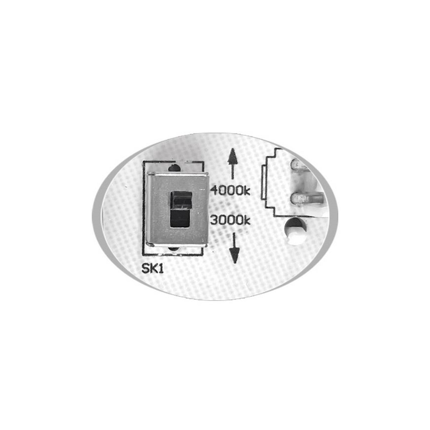 LED Zunanja stropna svetilka MARTIN LED/25W/230V 3000/4000K pr. 35 cm IP65 bela