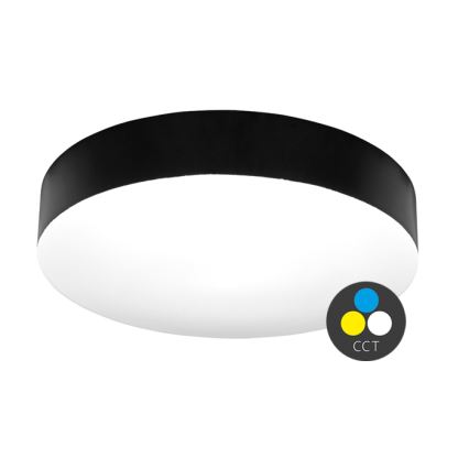 LED Kopalniška stropna svetilka MAKARON LED/36W/230V 3000/4000/6000K pr. 40 cm IP44 črna