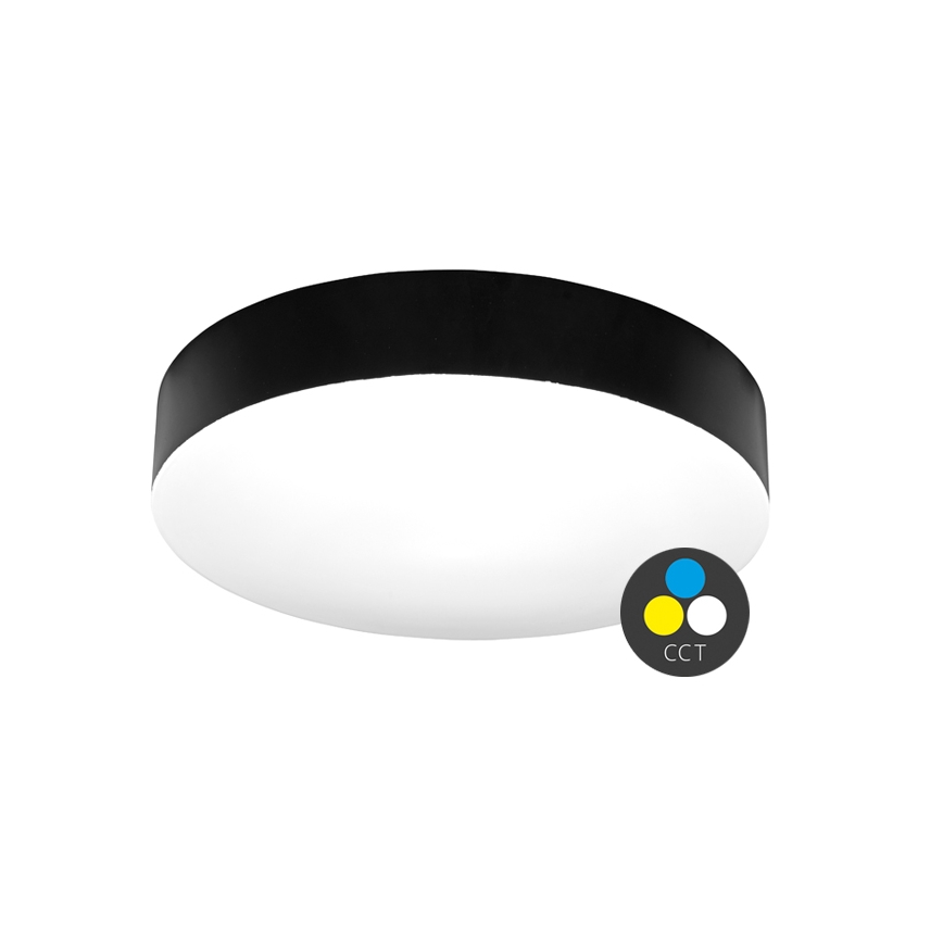 LED Kopalniška stropna svetilka MAKARON LED/36W/230V 3000/4000/6000K pr. 40 cm IP44 črna