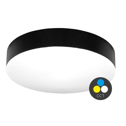 LED Kopalniška stropna svetilka MAKARON LED/50W/230V 3000/4000/6000K pr. 50 cm IP44 črna