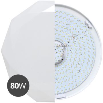 LED Zatemnitvena stropna svetilka DIAMANT LED/80W/230V + Daljinski upravljalnik