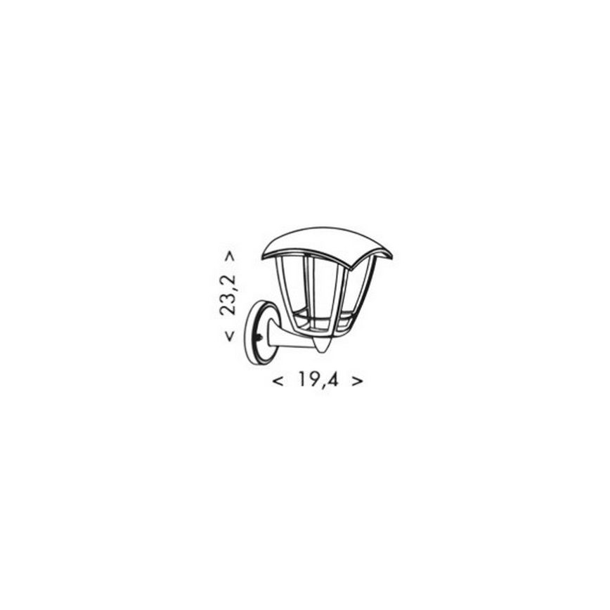 LED Zunanja stenska svetilka VERONA LED/8W/230V IP44