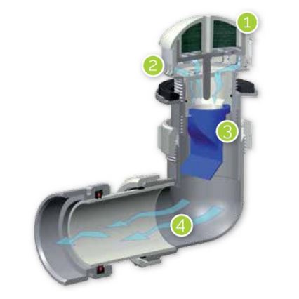EcoStep 30011 - Pisoar brez vode P1.1 keramika/bela