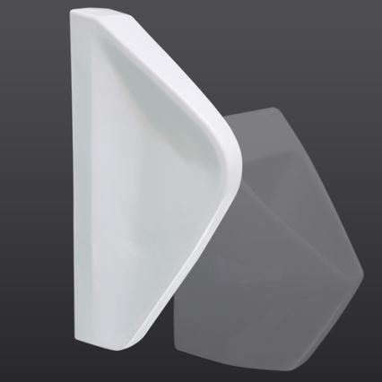 EcoStep 33001 - Delilna stena za pisoar 57,5x36 cm keramika/bela