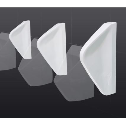 EcoStep 33001 - Delilna stena za pisoar 57,5x36 cm keramika/bela