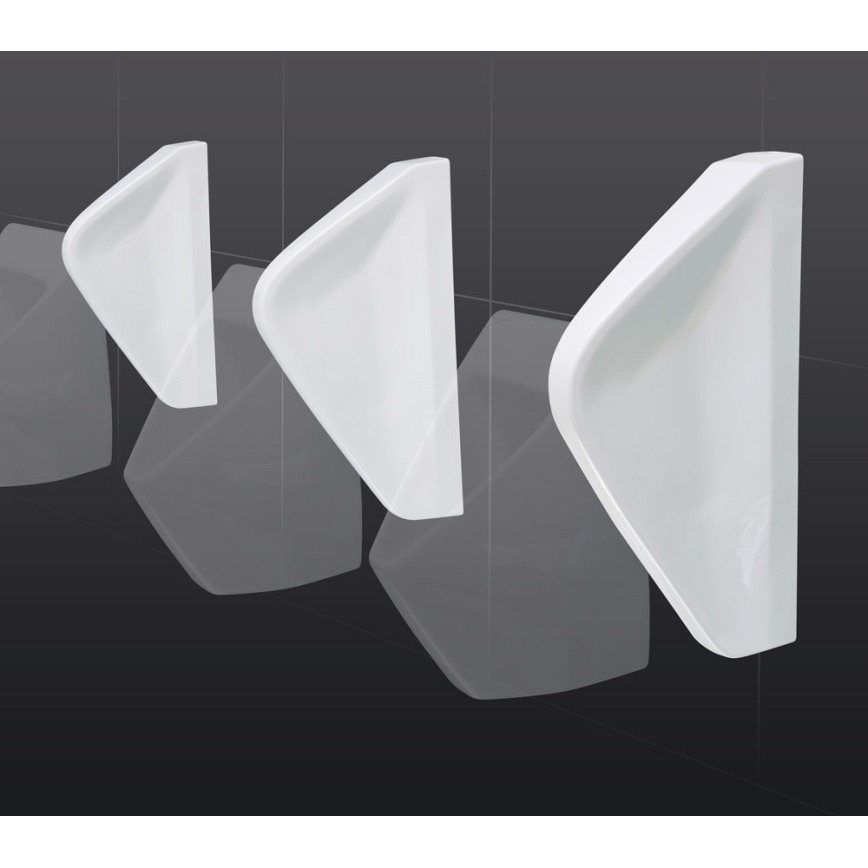 EcoStep 33001 - Delilna stena za pisoar 57,5x36 cm keramika/bela