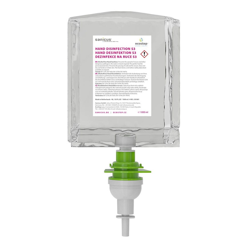 EcoStep 50170 - Penasto razkužilo brez alkohola S3/S2 1000 ml