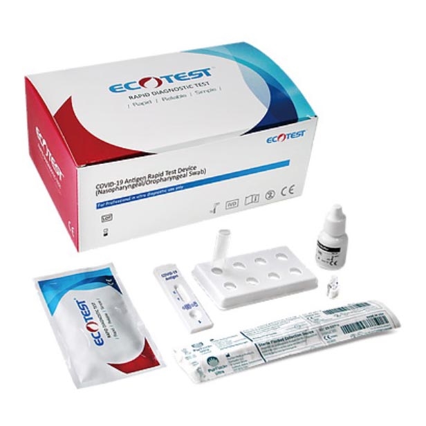 ECOTEST RAPID - Antigenski hitri test COVID-19, paket 20 kom.