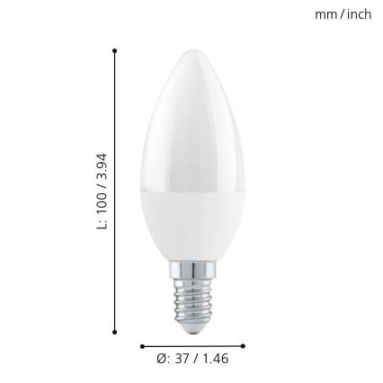 LED Zatemnitvena žarnica E14/6W/230V - STEPDIMMING - Eglo