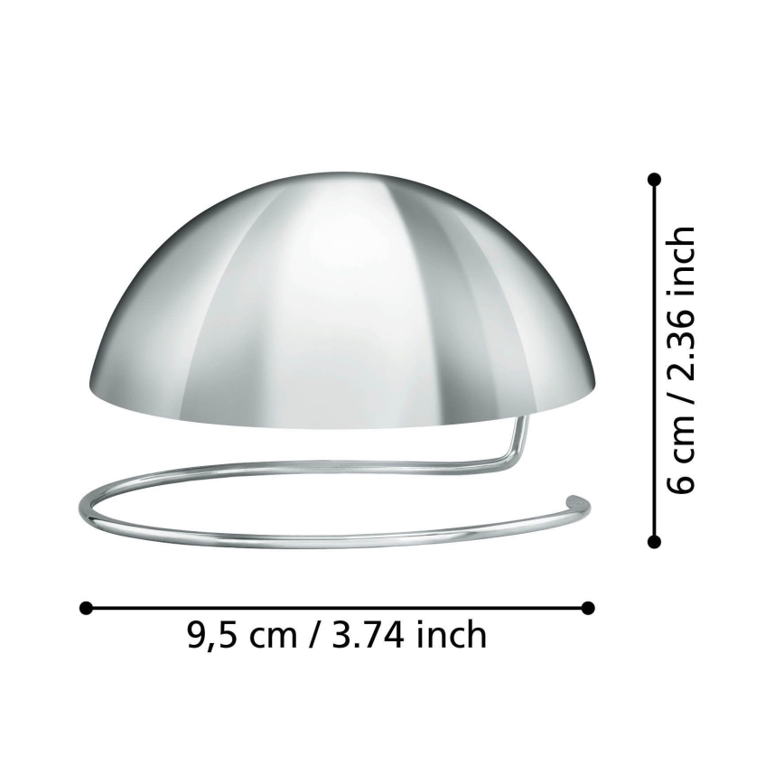 Eglo 11907 - Okrasna spherical cap za žarnica G95 sijajni krom