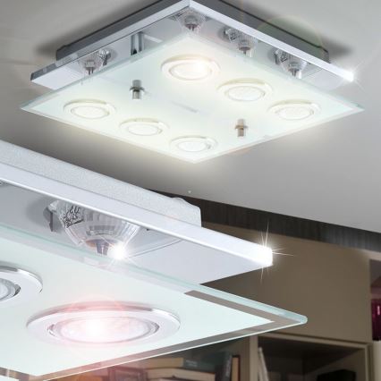 EGLO 13551 - LED stropna svetilka CABO 6xGU10/3W/230V