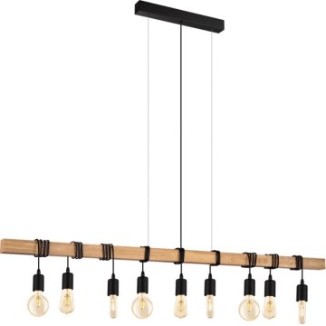 Eglo 182429 - Lestenec na kablu TOWNSHEND 9xE27/60W/230V