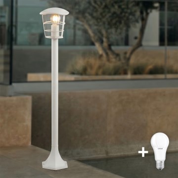 Eglo 18799 - LED zunanja svetilka ALORIA 1xE27/8,5W/230V IP44 bela