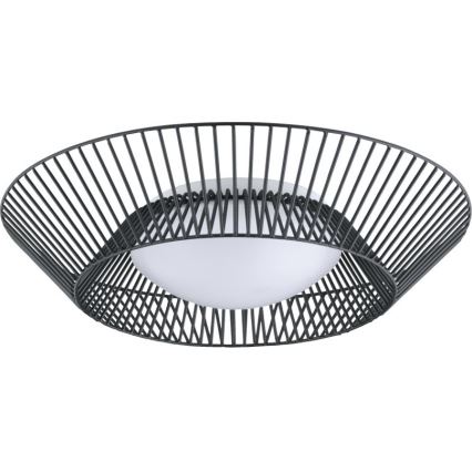Eglo 200842 - LED stropna svetilka PIASTRE LED/8,2W/230V, premer 39 cm, črna