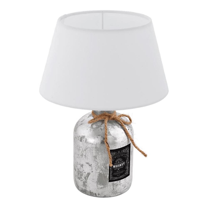 Eglo 202115 - Namizna svetilka MOJADA 1xE27/40W/230V bela