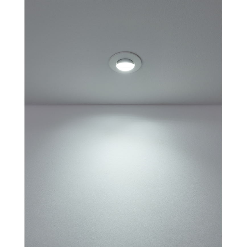 Eglo - Komplet 3x LED vgradnih stropnih svetilk LED/4,9W/230V 2700/4000/6500K premer 9 cm bela
