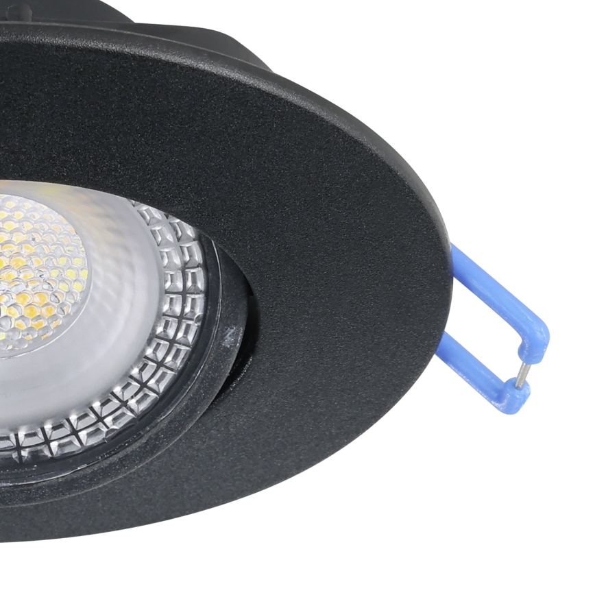 Eglo - komplet 3x vgradnih LED stropnih svetilk LED/4,9W/230V 2700/4000/6500K premer 9 cm črna