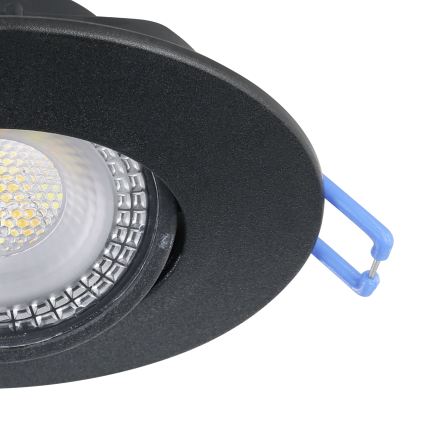 Eglo - Komplet 10x LED vgradnih stropnih svetilk LED/4,9W/230V 2700/4000/6500K premer 9 cm črna