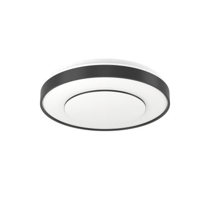 Eglo 300688 - LED RGBW zatemnljivo stropno svetilo MONTERIGGIONI-Z LED/18,5W/230V 2700-6500K premer 38,4 cm črna + daljinski upravljalnik