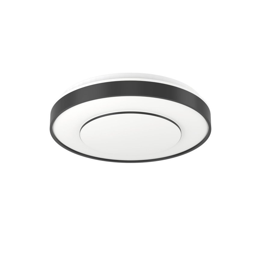 Eglo 300688 - LED RGBW zatemnljivo stropno svetilo MONTERIGGIONI-Z LED/18,5W/230V 2700-6500K premer 38,4 cm črna + daljinski upravljalnik