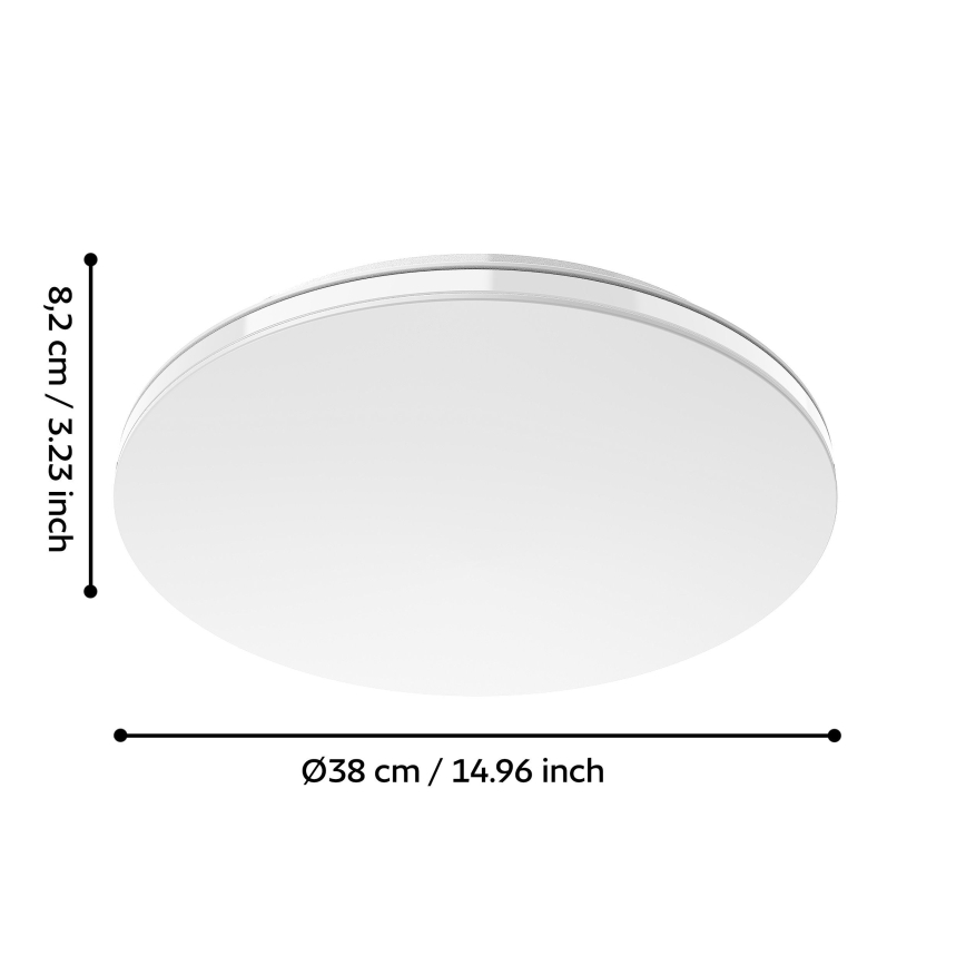 Eglo 300833 - LED RGBW zatemnljivo stropno svetilo MALTIGNANO-Z LED/18,5W/230V 2700-6500K premer 38 cm + daljinski upravljalnik