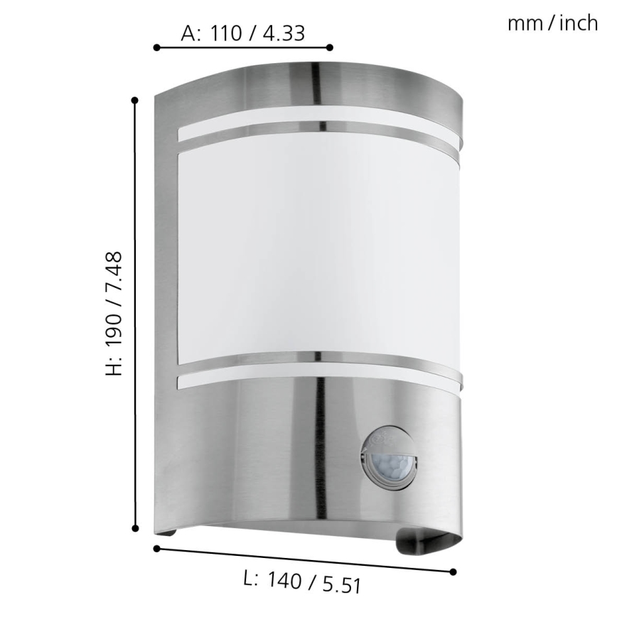 Eglo - Zunanja svetilka 1xE27/40W IP44