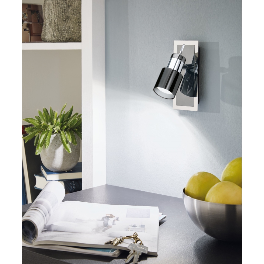 Eglo - LED Reflektor 1xGU10/5W/230V črna