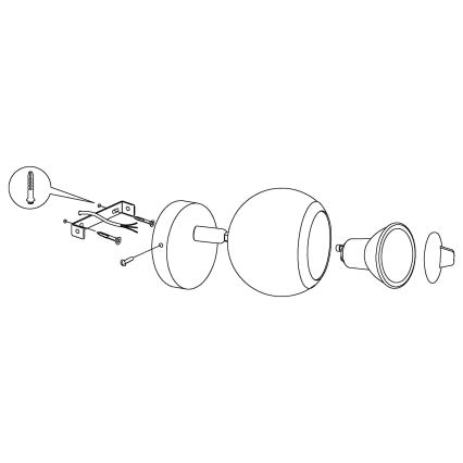 Eglo - LED Reflektor 1xGU10/3W LED