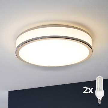 Eglo 31025 - LED stropna svetilka za kopalnico PALERMO 2xE14/40W/230V IP44