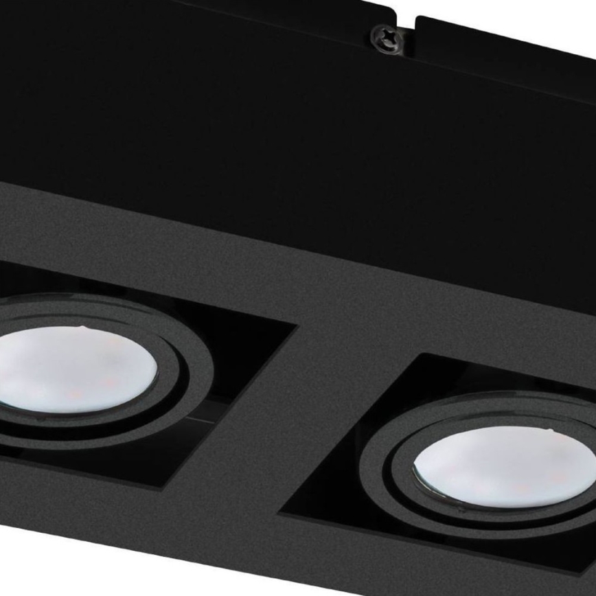 Eglo 31063 - LED točkovna svetilka MENDOZA 2xLED/4,7W/230V 3000K črna