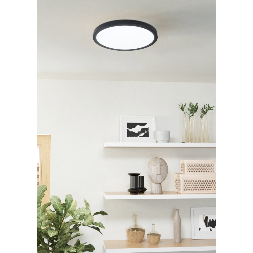 Eglo 31378 - LED Zatemnitvena kopalniška stropna svetilka ARGOLIS-Z LED/19,5W/230V 2700-6500K IP44 črna
