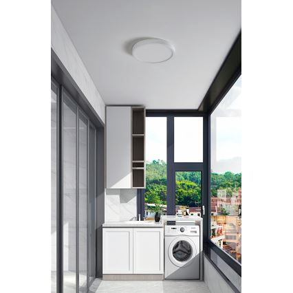 Eglo 31379 - LED Kopalniška zatemnitvena stropna svetilka ARGOLIS-Z LED/19,5W/230V 2700-6500K IP44 bela