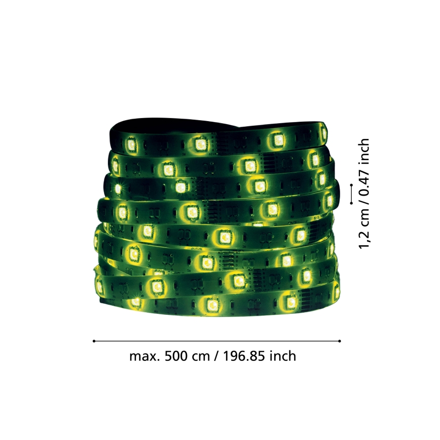 Eglo 31409 - LED RGBW Zatemnitveni trak 5m LED/11W/12/230V 2700-6500K