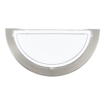 Eglo 31437 - Stensko svetilo 1xE27/60W/230V mat krom