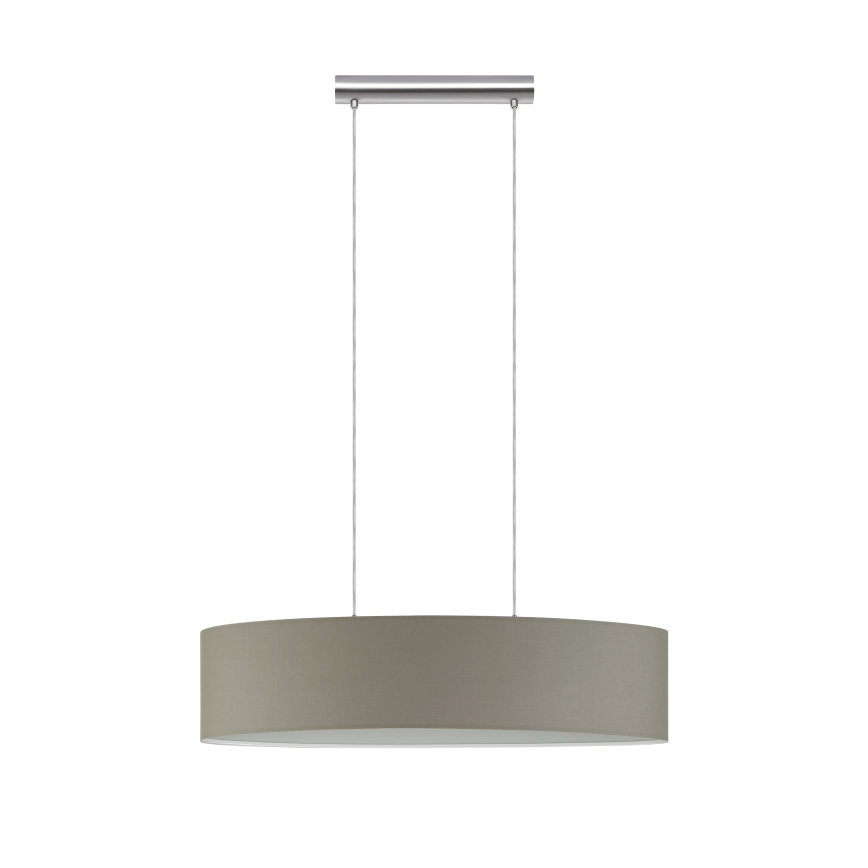 Eglo - Lestenec na vrvici 2xE27/60W/230V taupe