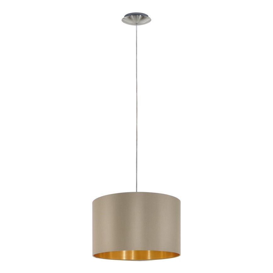 Eglo - Lestenec na vrvici 1xE27/60W/230V taupe