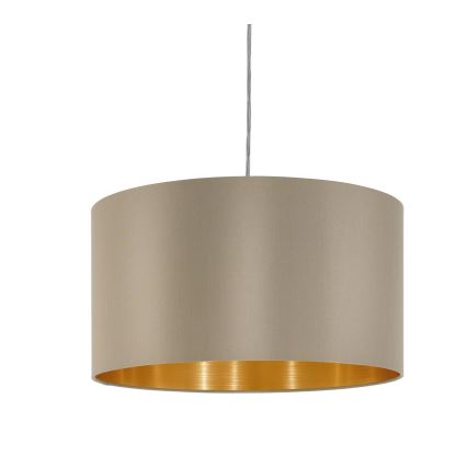 Eglo - Lestenec na vrvici 1xE27/60W/230V taupe
