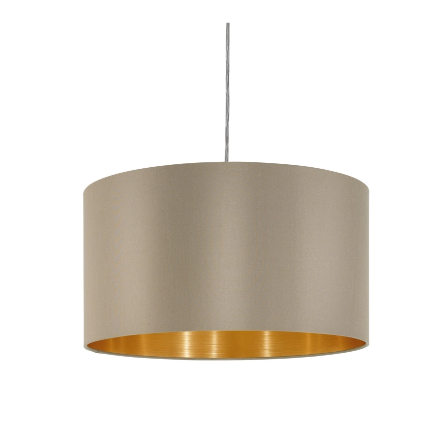 Eglo - Lestenec na vrvici 1xE27/60W/230V taupe