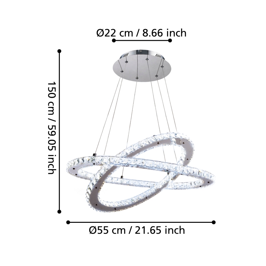 Eglo - LED Viseča svetilka LED/29,6W/230V