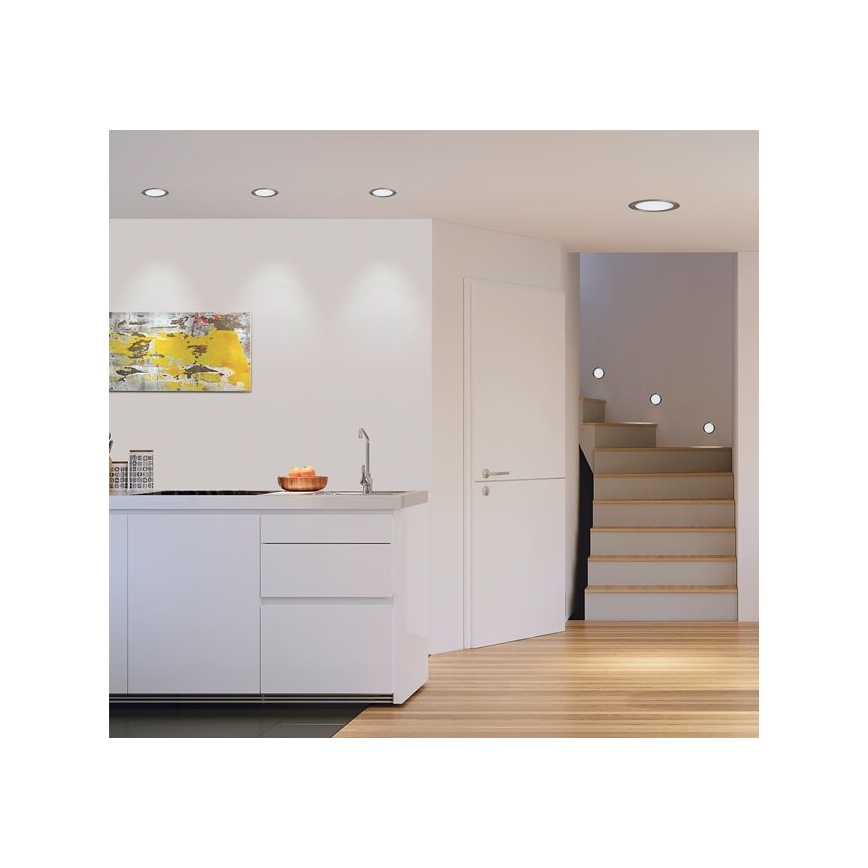 Eglo 31671 - LED vgradna stropna svetilka FUEVA 1 LED/10,9W/230V premer 17 cm