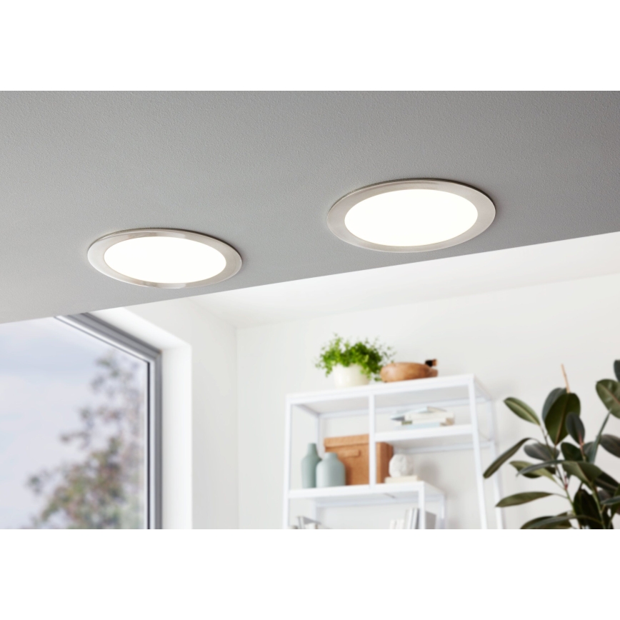 Eglo 31676 - LED vgradna stropna svetilka FUEVA 1 LED/18W/230V, premer 22,5 cm