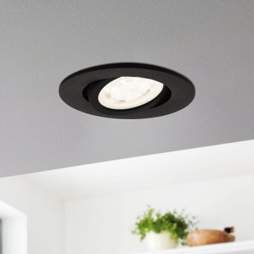 Eglo 31695 - LED RGBW Zatemnitvena vgradna svetilka SALICETO-Z LED/4,7W/230V 2700-6500K črna